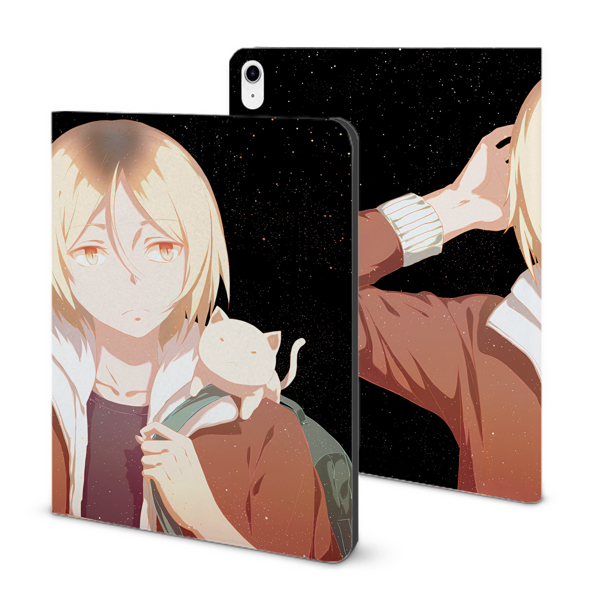 （画像用） ハイキュー!! Haikyu!! IPad ケース ブック型 PUレザー TPU 耐衝撃 軽量 薄型 ペン収納なし 全面保護 IPad 各モデル対応